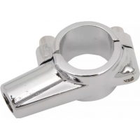 EMGO UCHWYT LUSTERKA Z OBEJMĄ NA KIEROWNICĘ 22MM (7/8") CHROMOWANY (WZÓR YAMAHA)