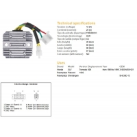 DZE REGULATOR NAPIĘCIA HONDA XL 600V TRANSALP '89-'99 (SH 538D-13 ESR640 RGU-144)