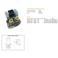 DZE PRZEKAŹNIK ROZRUSZNIKA YAMAHA YFM 550 GRIZZLY '09-'15 YFM 700 GRYZZLY '07-'23 YFM 700 KODIAK '16-'23 (12V/150A)