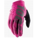 100 PROCENT RĘKAWICE CROSS/ENDURO BRISKER SOFTSHELL WOMAN DAMSKIE KOLOR RÓŻOWY/CZARNY ROZMIAR S