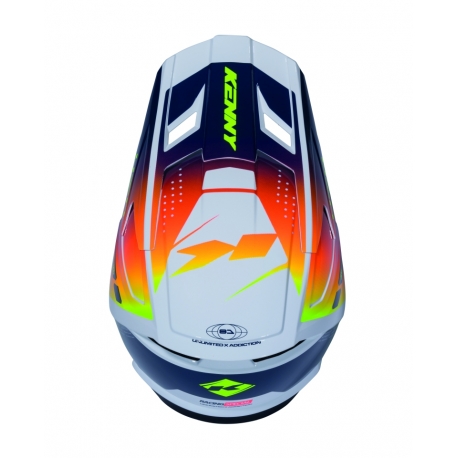 KENNY RACING CZĘŚCI ZAMIENNE DASZEK DO KASKU PERFORMANCE ERT GRAPHIC NAVY ORANGE RACING SPE ROZMIAR L-XXL