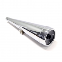 EMGO KOŃCÓWKA WYDECHU / TŁUMIK CHROMOWANY HONDA CX 500 '78-'79 LEWY (OEM: 18330-415-023) (REPLIKA ORYGINAŁU)