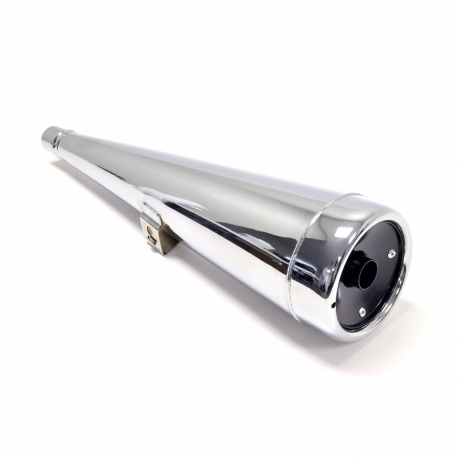 EMGO KOŃCÓWKA WYDECHU / TŁUMIK CHROMOWANY HONDA CX 500 '78-'79 LEWY (OEM: 18330-415-023) (REPLIKA ORYGINAŁU)