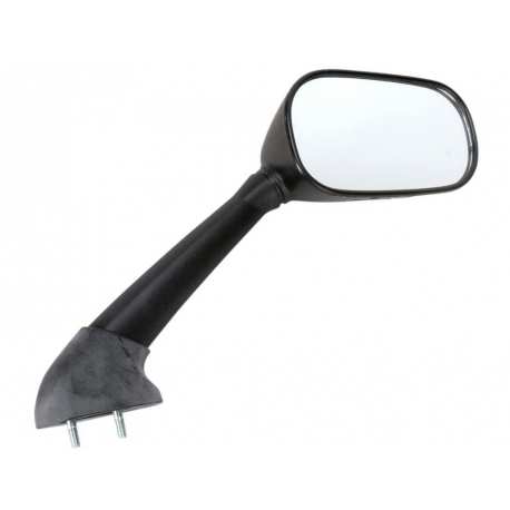 EMGO LUSTERKO YAMAHA FZ6 S '07-'09 PRAWE (OEM: 4S8-26290-00-00) KOLOR CZARNY (WZÓR ORYGINAŁU) (HOMOLOGACJA)