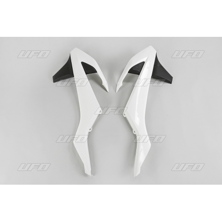 UFO OSŁONY CHŁODNICY KTM SX/SXF '16-'18 (Z WYJĄTKIEM SX 250 '16), EXC/EXCF TPI '17-'19, KOLOR OEM (BIAŁY/CZARNY)