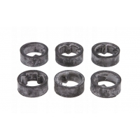 TOURMAX 2026/03 GUMY PODNÓŻKÓW KIEROWCY HONDA VT 600 SHADOW '98-'00, VT 750 C '98-'01, VT 1100 C SHADOW '00-'05 (6 SZT.) (MADE I