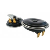 TOURMAX 2026/03 KLAKSON (SYGNAŁ DŹWIĘKOWY) UNIVERSALNY CZARNY 12V ( 2 SZT. ŚREDNICA 72,5MM) (MADE IN JAPAN)