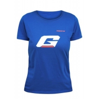GAERNE KOSZULKA DAMSKA G.STRIVE T-SHIRT HURRICANE KOLOR NIEBIESKI/BIAŁY/POMARAŃCZOWY ROZMIAR S