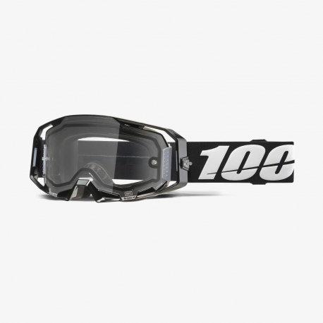 100 PROCENT GOGLE ARMATIC ENDURO MOTO DUAL PANE BLACK - CLEAR LENS - KOLOR CZARNY - SZYBKA PRZEŹROCZYSTA