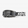 100 PROCENT GOGLE ARMATIC ENDURO MOTO DUAL PANE BLACK - CLEAR LENS - KOLOR CZARNY/SZARY/BIALY - PODWÓJNA SZYBKA PRZEŹROCZYSTA