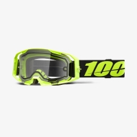 100 PROCENT GOGLE ARMATIC ENDURO MOTO DUAL PANE NEON YELLOW - CLEAR LENS - KOLOR ŻÓŁTY FLUO - SZYBKA PRZEŹROCZYSTA