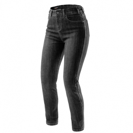 JEANSY MOTOCYKLOWE DAMSKIE REBELHORN CLASSIC WASHED BLACK MONOLAYER