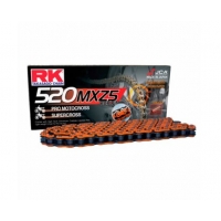 RK ŁAŃCUCH NAPĘDOWY (MOTOCROSS) 520MXZ5-120 ZAPINKA (CL) W ZESTAWIE KOLOR POMARAŃCZOWY (POJEMNOŚĆ: DO 500 CCM) (37,8 KN)