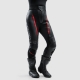 SPODNIE MOTOCYKLOWE SKÓRZANE DAMSKIE REBELHORN DIVA BLACK RED