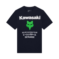 T-SHIRT FOX KAWASAKI MIDWEIGHT MIDNIGHT L