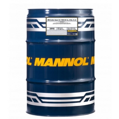 MANNOL EXTRA GETRIEBEOEL 75W90 API GL4/GL5 LS- OLEJ PRZEKŁADNIOWY SYNTETYCZNY BECZKA 60L (75W-90)
