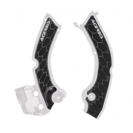 ACERBIS OSŁONY RAMY X-GRIP TRIUMPH TF 250 X/E 24-26, TF 450 X/E/RC 25-26 KOLOR BIAŁY / CZARNY