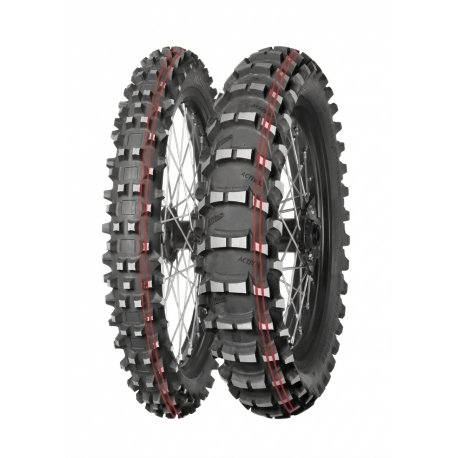 MITAS OPONA 100/90-19 TERRA FORCE MX-SAND 57M TT (PODWÓJNY CZERWONY PASEK) TYŁ (DOT:TDDD) (26633) WYCOFANE- ZAMIENNIK:70001066 D
