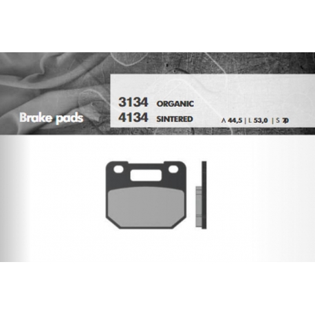 BRENTA KLOCKI HAMULCOWE KH110 SPIEK METALICZNY (ZŁOTE) (FT 4134)