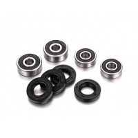 FACTORY LINKS 2026/01 ŁOŻYSKA KÓŁ PRZÓD I TYŁ Z USZCZELNIACZAMI KAWASAKI KX 65 '00-'26