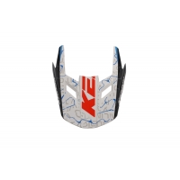 KENNY RACING CZĘŚCI ZAMIENNE DASZEK DO KASKU PERFORMANCE ERT GRAPHIC + WAVE BLUE WHITE ROZMIAR XS-M