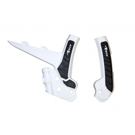 RACETECH (RTECH) 2025/12 OSŁONY RAMY (KOMPLET) BI-MATERIAL SUPER GRIP GAS GAS MC 125 / 250 '24, MCF / ECF / EXF 250 / 350 / 450