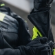 KURTKA MOTOCYKLOWA SKÓRZANA REBELHORN VANDAL BLACK FLUO YELLOW