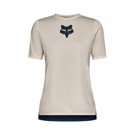 KOSZULKA ROWEROWA DAMSKA FOX RANGER WORDMARK HEAD CHALK