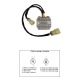 DZE REGULATOR NAPIĘCIA KAWASAKI ZX-6R 600 '00-'02 ZX-6RR 600 '03-'04 ZX-6R 636 '03-'04 (35A) (21066-1125)