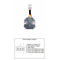 DZE REGULATOR NAPIECIA APRILIA SR 125/150 '18-'24 SRX 50/160 '21-'25 PIAGGIO ZIP 50 '18-'24 LIBERTY 50 '17-'25 VESPA PRIMAVE