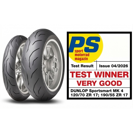 DUNLOP OPONA 120/70ZR17 (58W) TL SPORTSMART MK4 PRZÓD DOT 08/2026