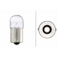 HELLA ŻARÓWKA 12V 5W BA15S R5W 1 SZTUKA (BIAŁE SZKŁO)