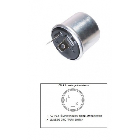DZE PRZERYWACZ KIERUNKOWSKAZÓW UNIWERSALNY (12V 2+2 21W)