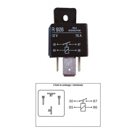 DZE PRZEKAŹNIK ROZRUSZNIKA UNIWERSALNY (70A) NA WTYCZKĘ