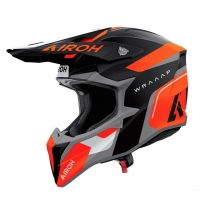 AIROH KASK CROSS / ENDURO / ATV / QUAD WRAAAP CONQUER KOLOR POMARAŃCZOWY/CZARNY/BIAŁY MAT ROZMIAR L