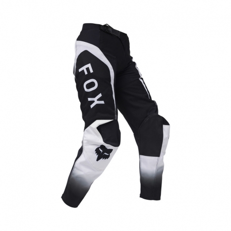 SPODNIE MOTOCYKLOWE JUNIOR FOX 180 LEAN BLACK WHITE Y24