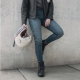JEANSY MOTOCYKLOWE DAMSKIE REBELHORN CLASSIC 3 SLIM FIT WASHED GREY