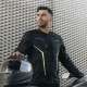 KURTKA MOTOCYKLOWA TEKSTYLNA OZONE DELTA 4 BLACK FLUO YELLOW