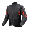 KURTKA MOTOCYKLOWA TEKSTYLNA REBELHORN HIKER 4 BLACK DARK GREY RED