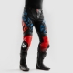 SPODNIE MOTOCYKLOWE SKÓRZANE REBELHORN INFERNO BLACK BLUE WHITE RED