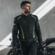 KURTKA MOTOCYKLOWA TEKSTYLNA OZONE PULSE BLACK FLUO YELLOW