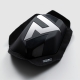 SLIDERY KOLAN REBELHORN (NA RZEPY) BLACK WHITE