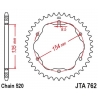 JT ZĘBATKA TYLNA ALUMINIOWA 4574 43 DUCATI 939 SUPER SPORT '17-'20, 950 SUPER SPORT '21-'23, 955 PANIGALE V2 / BAYLISS '20-'24 (