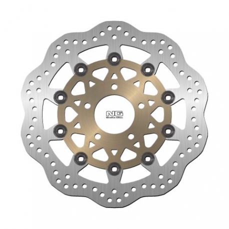 NG TARCZA HAMULCOWA PRZÓD SUZUKI GSF600 '95-04, GSXF600/750 '89-03 (290X64X4,5MM) (5X10,5MM) WAVE PŁYWAJĄCA (ZŁOTY ŚRODEK)