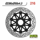 NG TARCZA HAMULCOWA PRZÓD HONDA CBR 600/900, VTR 1000F (296x58x4) (6X6,5mm) PŁYWAJĄCA (CZARNY ŚRODEK)