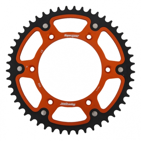 SUPERSPROX ZĘBATKA TYLNA 899 47 STEALTH (STALOWO-ALUMINIOWA) KTM SX/EXC (JTR897.47) KOLOR POMARAŃCZOWY