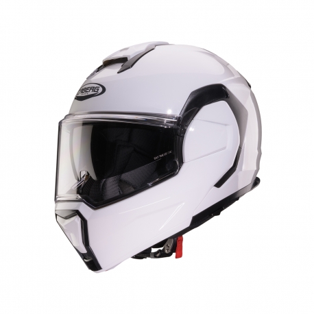 CABERG KASK SZCZĘKOWY FLIP-BACK (SZCZĘKA DO TYŁU) MODEL TRIP SOLID KOLOR BIAŁY POŁYSK ROZMIAR XS (PINLOCK W ZESTAWIE)