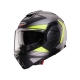 CABERG KASK SZCZĘKOWY FLIP-BACK (SZCZĘKA DO TYŁU) MODEL TRIP LUNAR SOLID KOLOR CZARNY MAT/SZARY/ŻÓŁTY FLUO ROZMIAR XXL (PINLOCK 