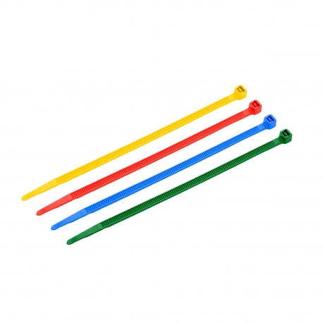 PROMX OPASKA ZACISKOWA (TRYTYTKA) 4,8X200MM MIX RÓŻNE KOLORY - 100 SZTUK