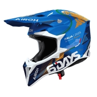 AIROH KASK CROSS / ENDURO / ATV / QUAD WRAAAP 6DAYS ITALY 2025 KOLOR NIEBIESKI/CZARNY/ BIAŁY ROZMIAR S